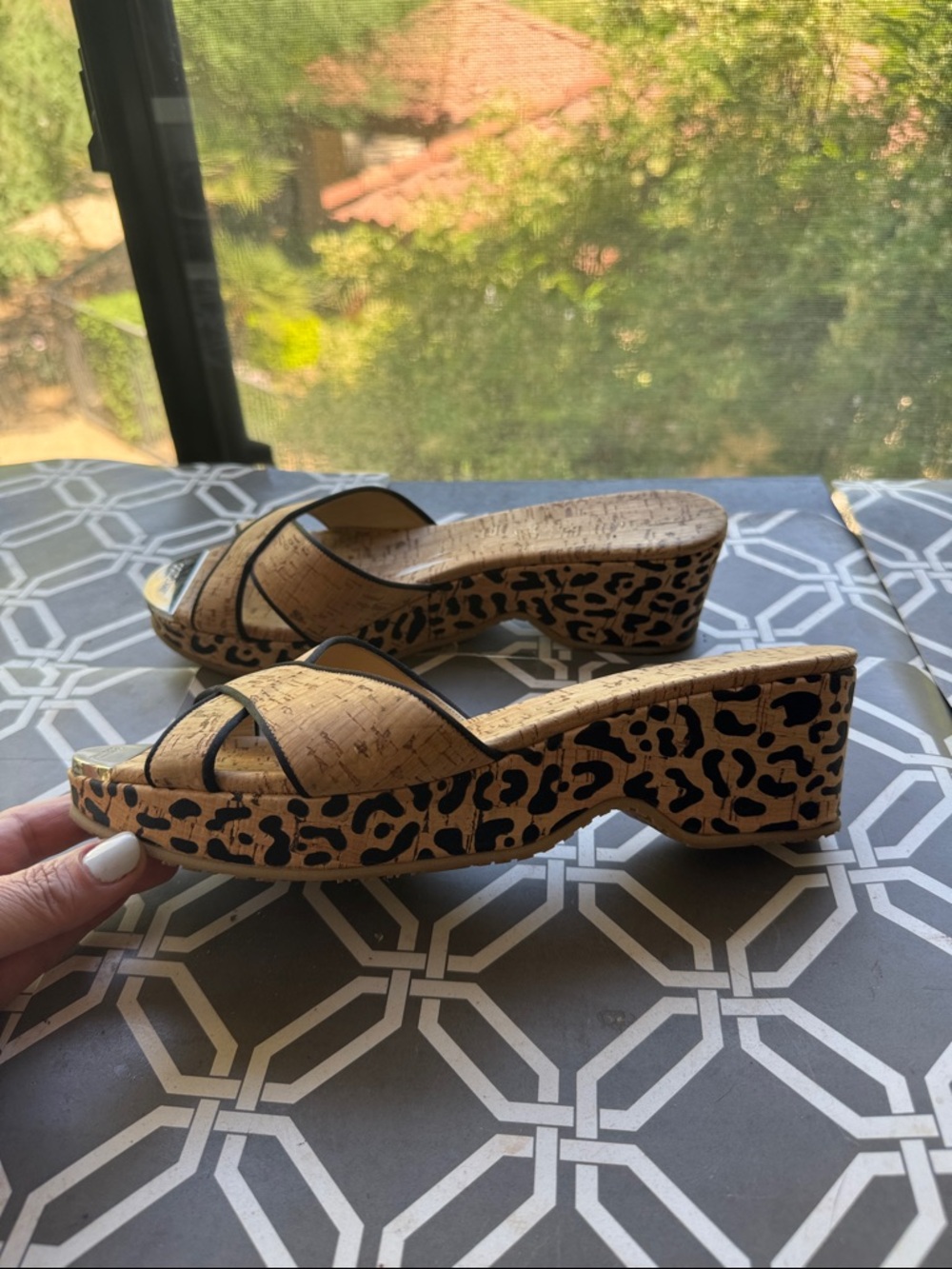 Jimmy Choo slip on sandals Espadrilles